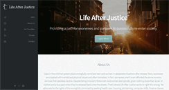 Desktop Screenshot of lifeafterjustice.org