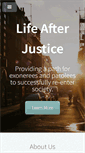 Mobile Screenshot of lifeafterjustice.org