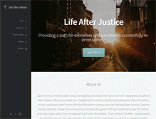 Tablet Screenshot of lifeafterjustice.org